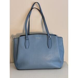 Kate Spade Triple Compartment Tote Monet Blue Pebble Large Bag